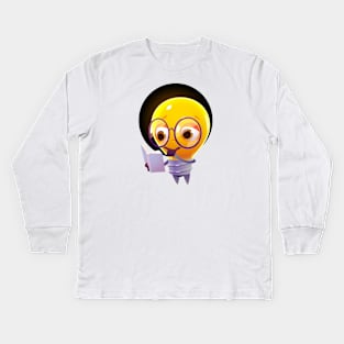 Emoji "Study" Kids Long Sleeve T-Shirt